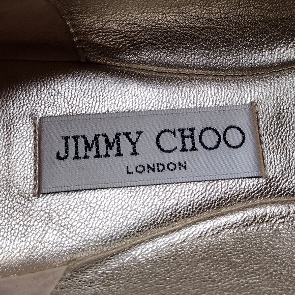 Jimmy Choo Women's Leather Classic Cap Toe Casual Slip On Flats Loafers Sz 9 - Picture 13 of 14